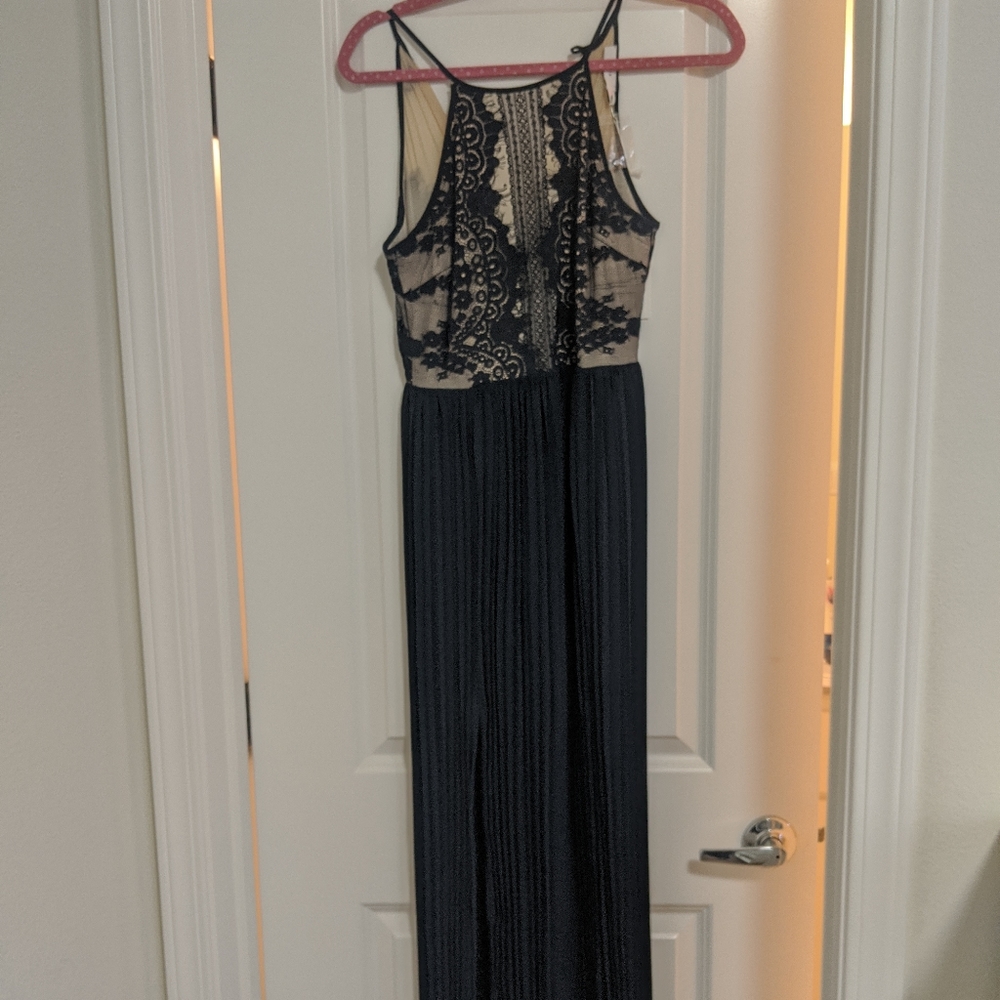 LUSH lace top maxi dress